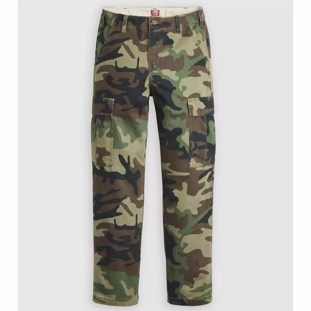 Levi's XX‎ Cargo Straight Fit Demitasse Phalarope Camo Cotton Twill Pants